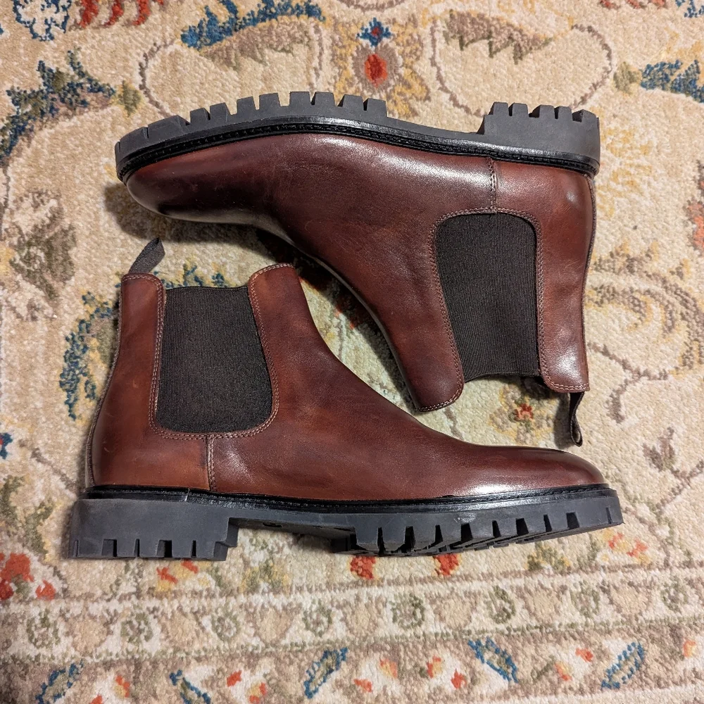 Bruno Magli Ramiro Chelsea Boot In Rust - Picture 3 of 9